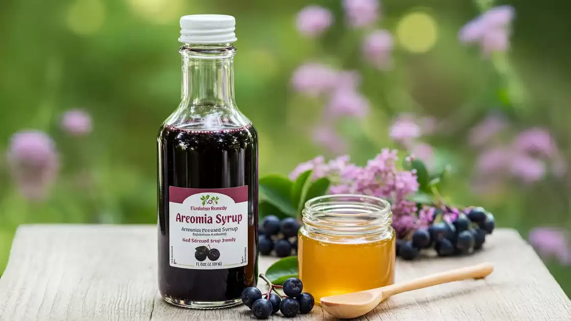 Sirop d'aronia pressé à froid avec du miel