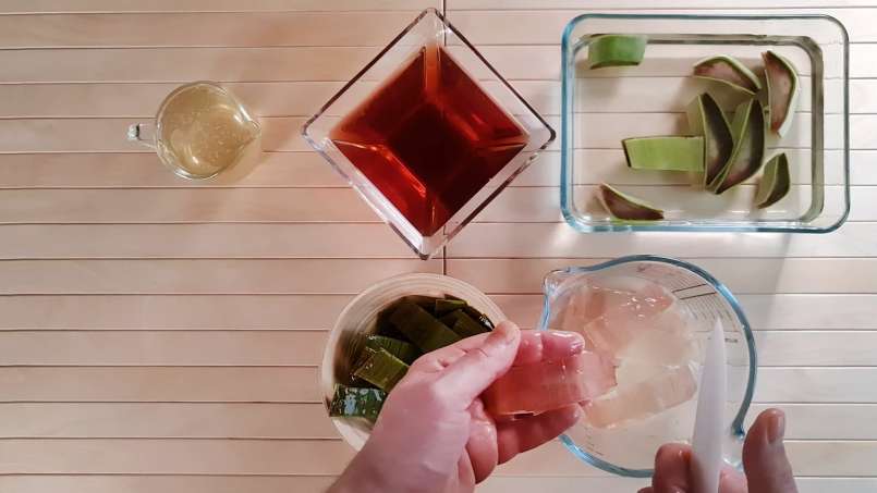 Boisson tonique à l'aloe vera, vin et miel, photo 6
