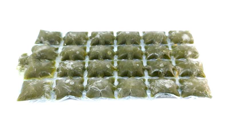 Jus de persil avec citron vert en packs de glace, photo 17