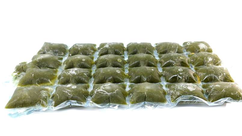 Jus de persil avec citron vert en packs de glace, photo 18