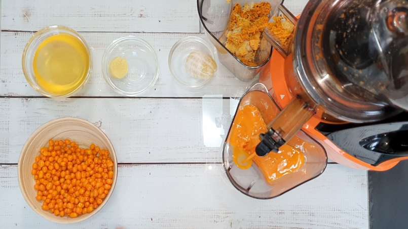 Jus d'argousier au gingembre, au citron et au miel, photo 7