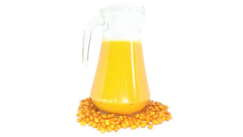 Jus d'argousier non sucré au gingembre et au citron, photo 1