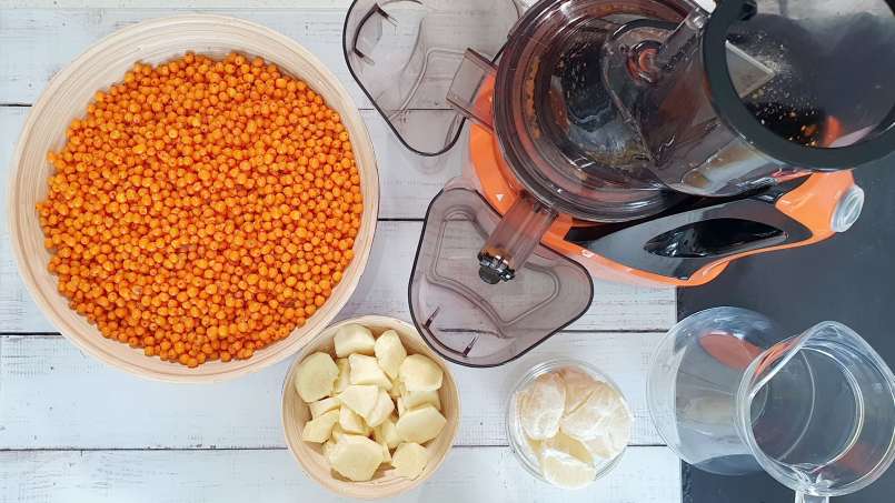 Jus d'argousier non sucré au gingembre et au citron, photo 2