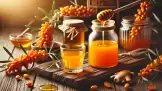 Sirop d'argousier pressé à froid avec du miel