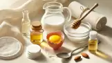 Remède anti-cernes complexe au lait, miel, blanc d'œuf, huile d'amande et glycérine