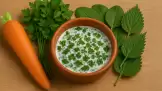 Cure de plantes pour une meilleure vue avec de la carotte, du persil, des épinards et de l'ortie