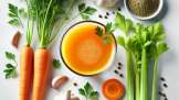 Frais pour les maux de gorge : carotte, céleri, ail et cumin